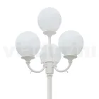 270 cm tall street lamp in white acrylic and aluminium made in Italy - Trovabianco Viadurini