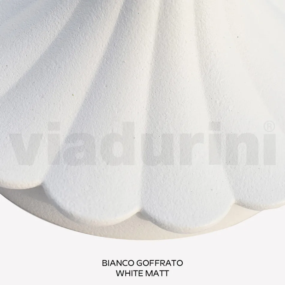 270 cm tall street lamp in white acrylic and aluminium made in Italy - Trovabianco Viadurini