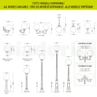 270 cm tall street lamp in white acrylic and aluminium made in Italy - Trovabianco Viadurini