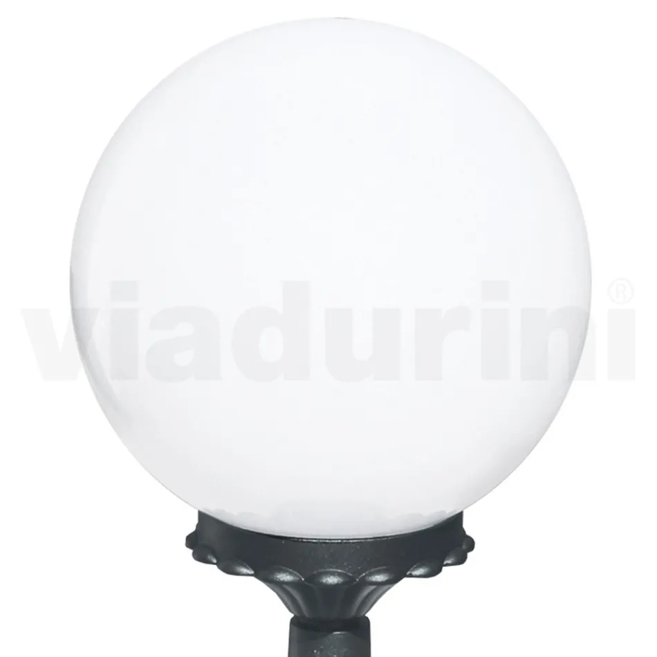 47 cm high street lamp in Acrylic and Anthracite Aluminium Made in Italy - Trovaantracite Viadurini