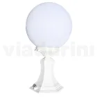 47 cm high street lamp in white acrylic and aluminium made in Italy - Trovabianco Viadurini