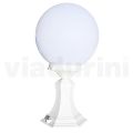 47 cm high street lamp in white acrylic and aluminium made in Italy - Trovabianco