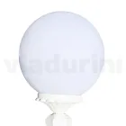 47 cm high street lamp in white acrylic and aluminium made in Italy - Trovabianco Viadurini