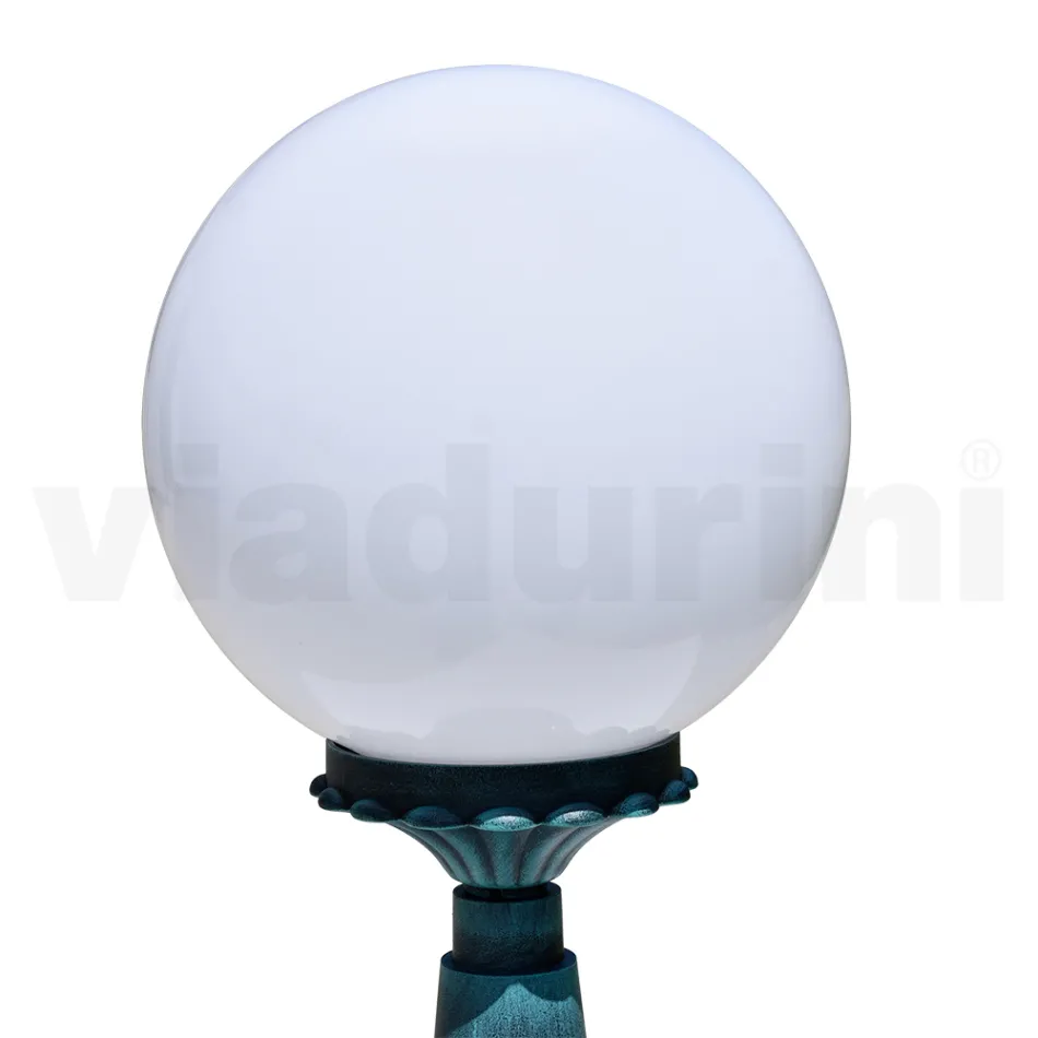 47 cm high street lamp in black acrylic and aluminium made in Italy - Trovanero Viadurini