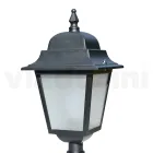 53.5 cm tall street lamp in Anthracite Glass and Aluminium Made in Italy - Scintilla Viadurini