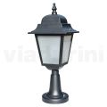 53.5 cm tall street lamp in Anthracite Glass and Aluminium Made in Italy - Scintilla