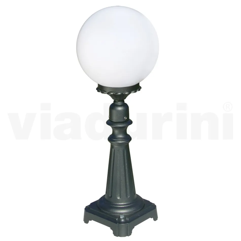 69 cm tall street lamp in Acrylic and Anthracite Aluminium Made in Italy - Trovaantracite Viadurini