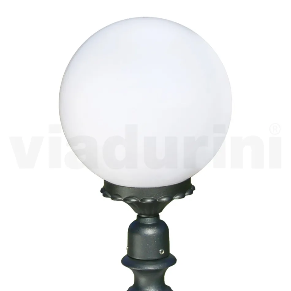 69 cm tall street lamp in Acrylic and Anthracite Aluminium Made in Italy - Trovaantracite Viadurini
