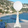 69 cm tall street lamp in white acrylic and aluminium made in Italy - Trovabianco