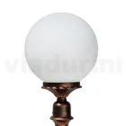 69 cm tall street lamp in black acrylic and aluminium made in Italy - Trovanero Viadurini