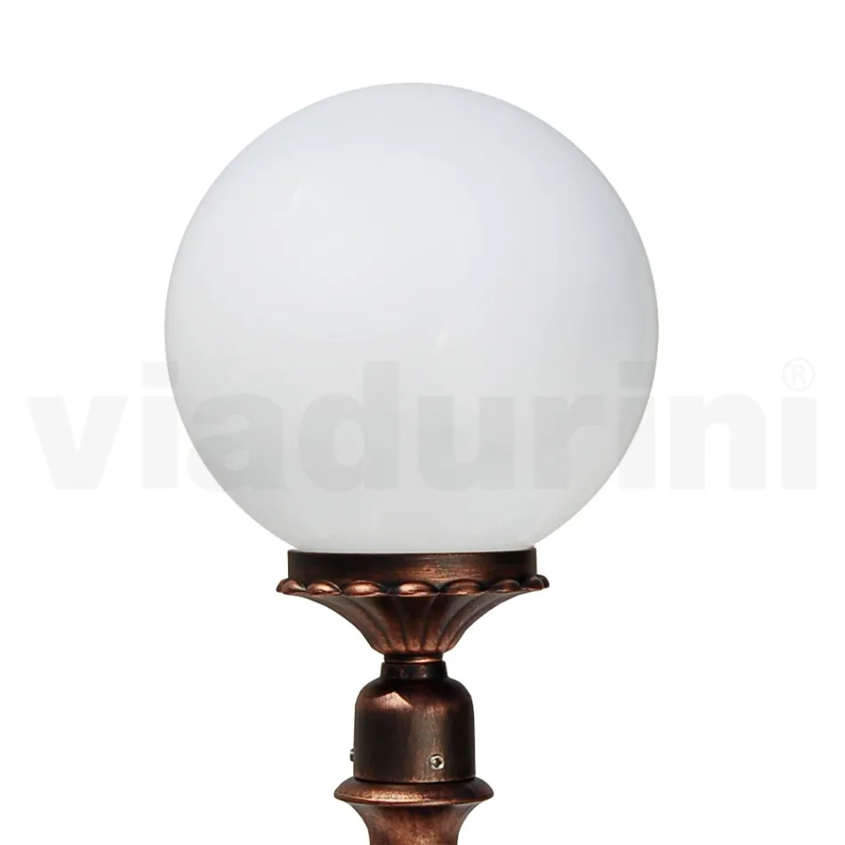 69 cm tall street lamp in black acrylic and aluminium made in Italy - Trovanero Viadurini