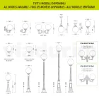 69 cm tall street lamp in black acrylic and aluminium made in Italy - Trovanero Viadurini