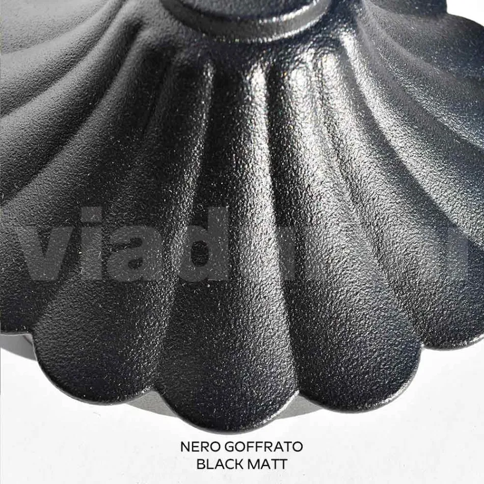 69 cm tall street lamp in black acrylic and aluminium made in Italy - Trovanero Viadurini