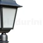 76 cm high street lamp in Anthracite Glass and Aluminium Made in Italy - Scintilla Viadurini