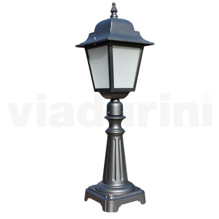76 cm high street lamp in Anthracite Glass and Aluminium Made in Italy - Scintilla Viadurini