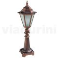 79 cm tall garden lamp in glass and 5 aluminium finishes - Pinako