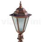 79 cm tall garden lamp in glass and 5 aluminium finishes - Pinako Viadurini