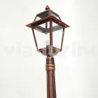 Low streetlight for outdoor in aluminium produced in Italy, Kristel Viadurini