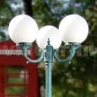 Outdoor Lamp Post 212 cm in Black Acrylic and Aluminium Made in Italy - Trovanero Viadurini