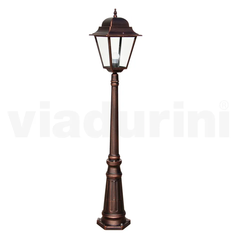 161 cm tall outdoor lamp in glass and die-cast aluminium - Alchemist Viadurini