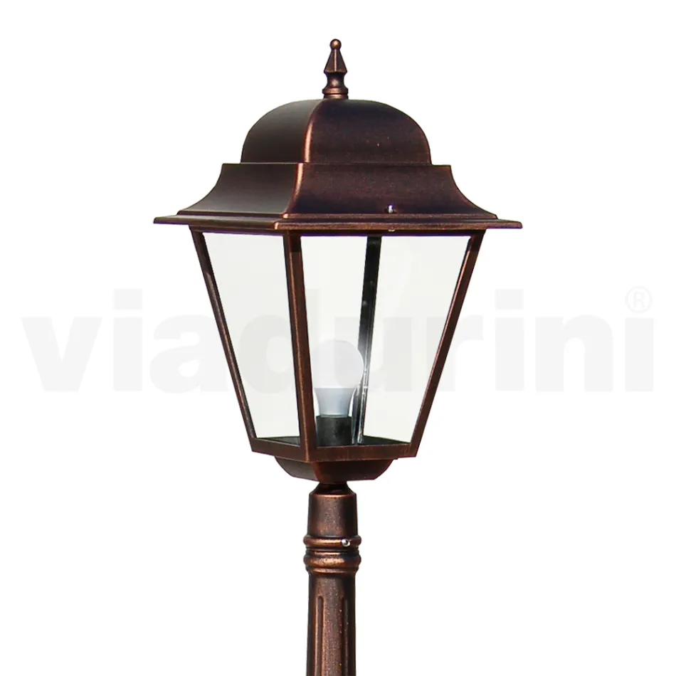 161 cm tall outdoor lamp in glass and die-cast aluminium - Alchemist Viadurini