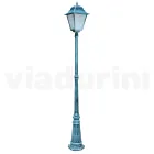 222 cm high outdoor lamp in glass and die-cast aluminium - Alchemist Viadurini