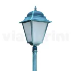 222 cm high outdoor lamp in glass and die-cast aluminium - Alchemist Viadurini