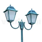 259 cm tall outdoor lamp in glass and die-cast aluminium - Alchemist Viadurini