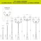 296 cm tall outdoor lamp in glass and die-cast aluminium - Alchemist Viadurini