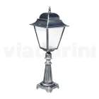 85 cm high outdoor lamp in glass and die-cast aluminium - Alchemist Viadurini