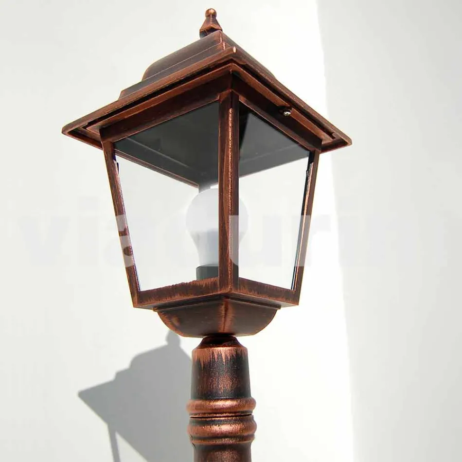 Low aluminium outdoor lamp made in Italy, Aquilina Viadurini