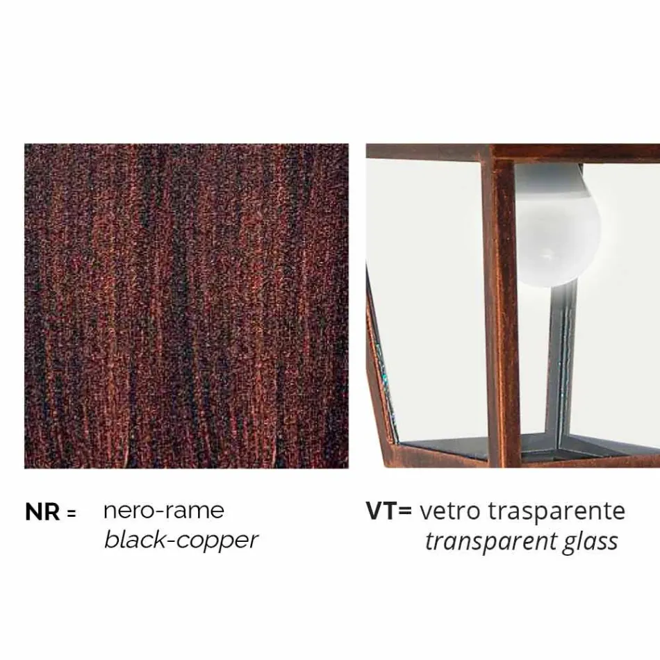 Low aluminium outdoor lamp made in Italy, Aquilina Viadurini