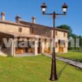Outdoor classic lamppost made with aluminium, made in Italy, Aquilina