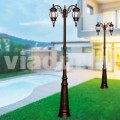 Classic outdoor lamppost made with die-cast aluminium, made Italy,Anika