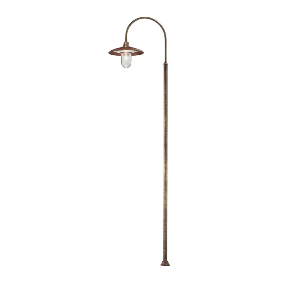 Outdoor Lamp with Brass Frame Made in Italy - Snail Viadurini