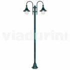 Outdoor lamp made of aluminium with two lights made in Italy, Anusca Viadurini
