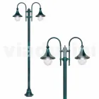 Outdoor lamp made of aluminium with two lights made in Italy, Anusca Viadurini