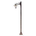 Outdoor Lamppost in Classic Hand Painted Decorated Aluminium - Genoa
