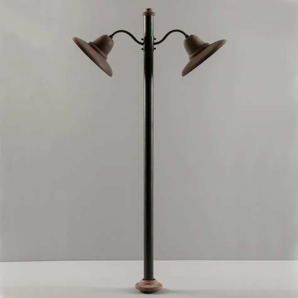 Outdoor lamppost in Aluminium and Galestro Made in Italy - Toscot Spoleto Viadurini