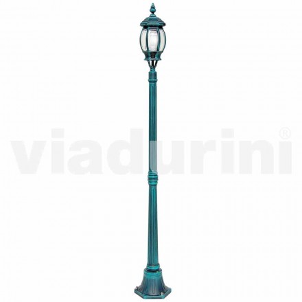 Outdoor lamp post in die-cast aluminium made in Italy, Anika Viadurini