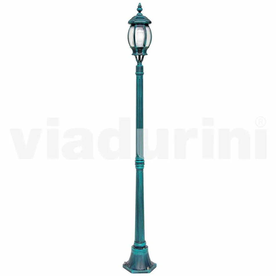 Outdoor lamp post in die-cast aluminium made in Italy, Anika Viadurini