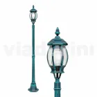 Outdoor lamp post in die-cast aluminium made in Italy, Anika Viadurini