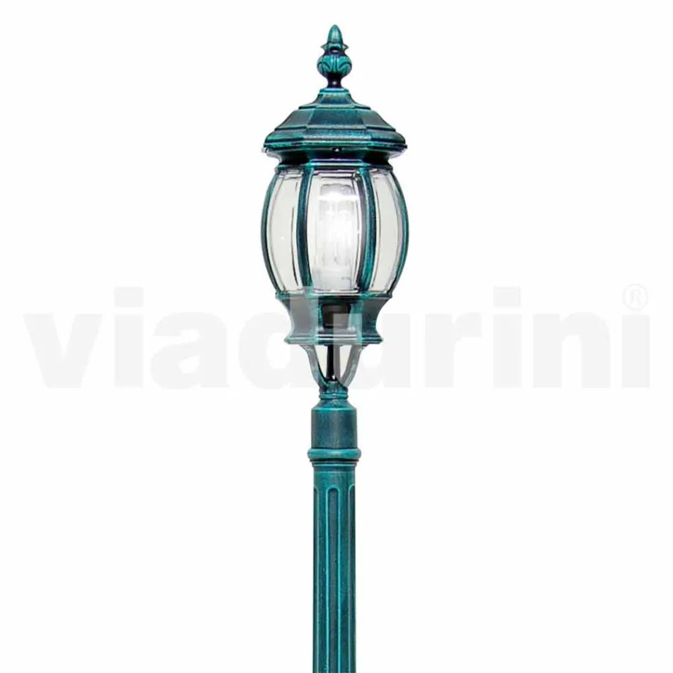 Outdoor lamp post in die-cast aluminium made in Italy, Anika Viadurini
