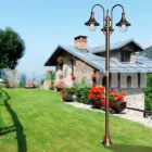 Outdoor lamp post in die-cast aluminium made in Italy, Anusca Viadurini