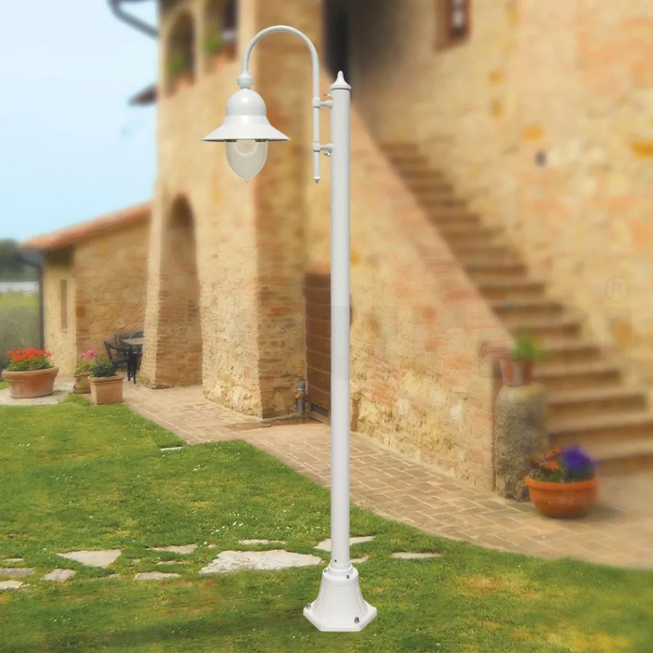 Vintage Style Outdoor Lamp in Aluminium Made in Italy - Cassandra Viadurini