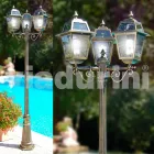 Kristel, three-light classic garden lamp made in Italy Viadurini