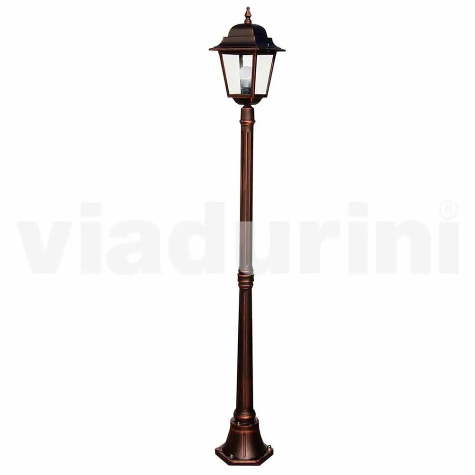 Classic aluminium garden lamp made in Italy, Aquilina Viadurini