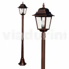 Classic aluminium garden lamp made in Italy, Aquilina Viadurini