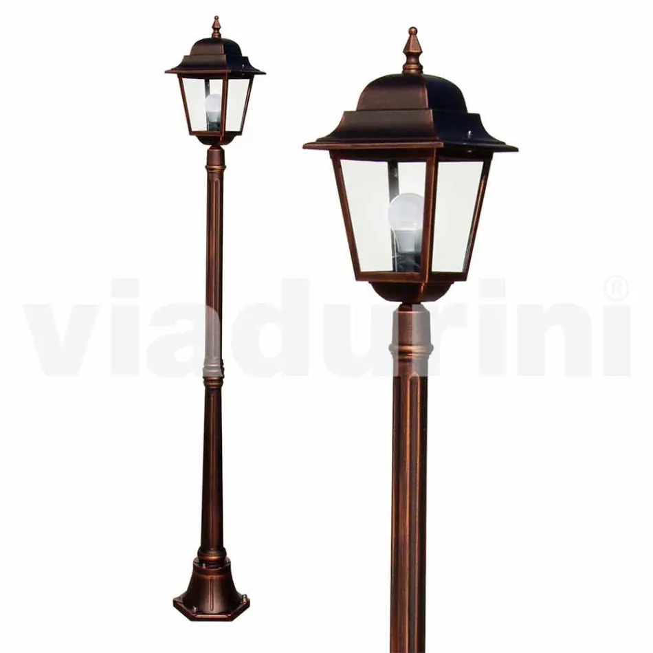 Classic aluminium garden lamp made in Italy, Aquilina Viadurini
