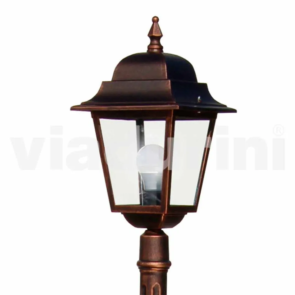 Classic aluminium garden lamp made in Italy, Aquilina Viadurini